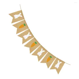 Party Decoration Carrot Decorations Easter Garland Fun Embellishment Bunting Banner