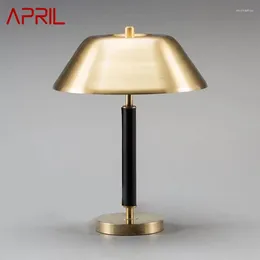 Table Lamps APRIL Nordic LED Dimming Desk Light Modern Vintage Simple Bedside Gold For Home Living Room Bedroom Decor