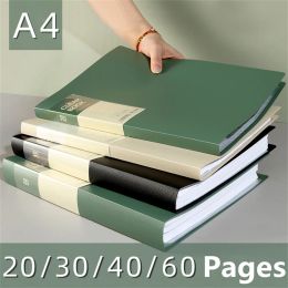 Bag 20/30/40/60 Pages A4 Side Transparent Thickening Folder High Quality Multilayer File Cover Office School Supplies