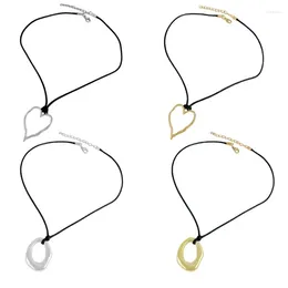 Chains Irregular Shaped Pendant Necklace CCB Material Party Neck Jewelry Gift For Girls