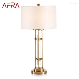 Table Lamps AFRA White Lamp Contemporary LED Decorative Desk Lighting For Home Living Room