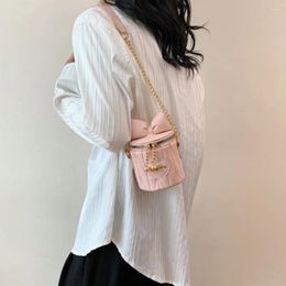 Drawstring Trendy Shoulder Bag 2024 Sequin Mini Underarm Casual Handbag Sexy