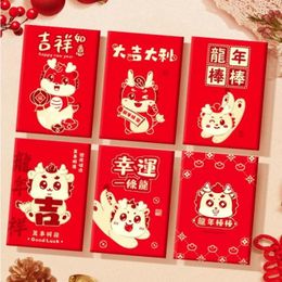 Gift Wrap Multiple Patterns Red Envelope Lucky Money Wishes Pocket DIY Packing Year's Blessing Bag HongBao 2024 Dragon Year
