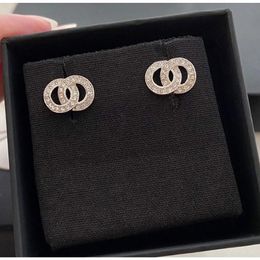 Fashion stud earrings for women Lux jewelry party wedding engagement lovers earrings with flannel bag 326W
