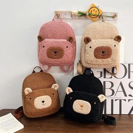Backpack Bear For Child Cute Cartoon Kindergarten School Bag Children Travel Shopping Rucksacks Kids Gift WomenShoulder