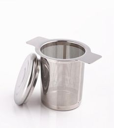 Stainless Steel Mesh Tea Infuser Tool Reusable With Lid Coffee Strainers Spices Loose Philtre Strainer Herbal Spice Philtres BH5802 3866346