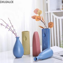 Vases Ceramic Home Decoration Modern Minimalist Hand Colour Vase Living Room Flower Arrangement Dried Hydroponics