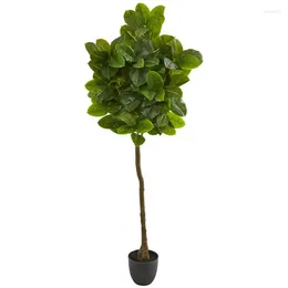 Decorative Flowers Rubber Leaf Artificial Tree (Real ) Green