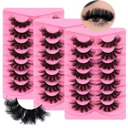 21Pairs/3Pack Fluffy Fake Lashes Eyelashes Thick Long False Eyelashes Long Lasting Dramatic Volume lashes Extension