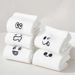 Women Socks Cool White Cute Funny Set Cartoon Lady Autumn Winter Female Girl Kawaii Sport Short For