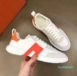 Top Qulaity Brands Sneaker Shoes!! Calfskin Leather For Men Rubber Sole Casual Walking Low Top Wholesale Cheaper Outdoor Trainers Comfort Footwear