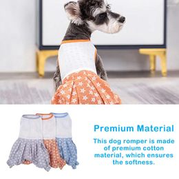 Dog Apparel Romper Craftsmanship Summer Spring Multicoloured Pet Costume Open Design Pets Pants Dotted Pattern Puppy Clothing