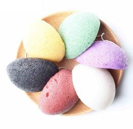 Whole 6 Colours Natural Konjac Konnyaku Facial Puff Face Cleanse Washing Sponge Exfoliator Cleansing Sponge Puff Facial Cleanse9437605