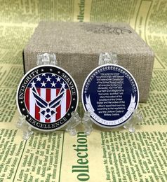 United States Air Force Integrity Service Excellence Oath Of Enlistment Honour Military Soft Enamel Painting Challenge Coin For Sal9144592