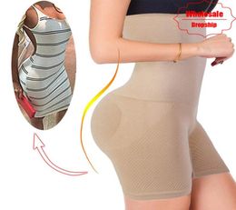 Ass Shaper Sexy Butt Lifter Women Slimming Shapewear Tummy Control Panties High Waist Trainer Body Shaper Boyshort Tight Power Sho2990710