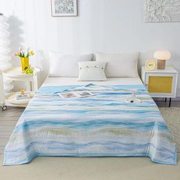 Blankets Thin Quilt For Spring Summer Blanket Soft Skin-friendly Printed Comforter Quilted Quilts Children Bed Double Home Decor