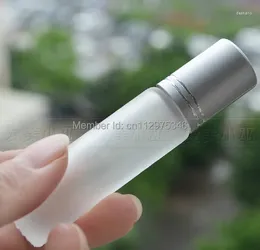 Storage Bottles 300PCS 10ML Frosted Fragrances ROLL ON GLASS BOTTLE ESSENTIAL OIL Roller Ball Empty Perfume