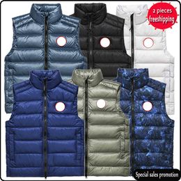 Mens Vests Colors Designer Clothing Canada Gilet Quality Goose Crofton White Duck Down Jacket Winter Body Warmer Womens Gilets Ladys Vest Highend Warmers I9RC