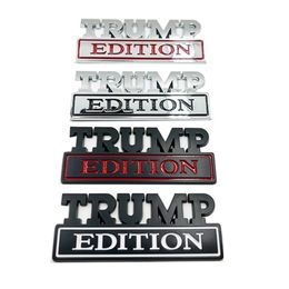 Trump Car Metal Sticker Decoration Party Favour US Presidential Election Trump Supporter Body Leaf Board Banner 4 Colours
