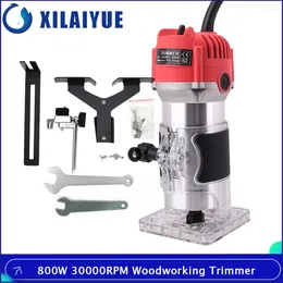 Woodworking Electric Trimmer Wood Milling Engraving Slotting Trimming Machine Hand Carving Router