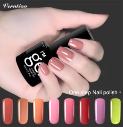 Whole Verntion 8ml 3in1 Gel Polish Soak Off UV Gel lacquer vernis semi permanent nail art professional One Step UV Gel Nail P4130618