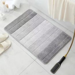 Bath Mats Modern Bathroom Mat Super Absorbent Gradient Colour Quick Drying Soft Anti-slip Ideal Entry Door For