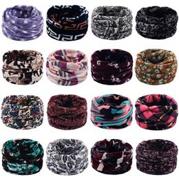 Fashion Face Masks Neck Gaiter Winter soft wool scarf double-layer knitted neck heater suitable for adults children printed floral perforated scarves tube Q240510