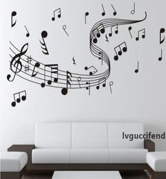 Stickers Of The Walls Music Symbol Pattern Wall Paster Diy Hand Painted Wallpaper Art Decoration Sticker Decals Bedroom High Quali9340801
