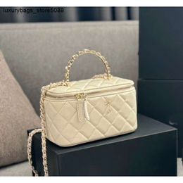 Luxury Handbag Designer Shoulder Bag Crossbody Purse Light and Fashionable Style Mini Square Versatile Grid Embroidered Thread Chain BagEMNJ
