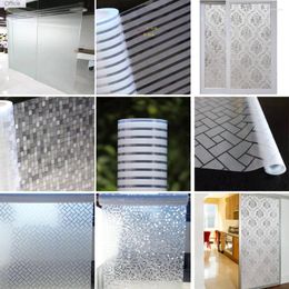 Window Stickers Decorative Film Frosted Glass Sticker Static Privacy Self-adhesive Bathroom Office Door Home Decor 45/60/80/90 200cm