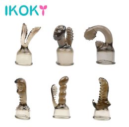 IKOKY AV Rod Head Cap Gspot Stimulate Vibrator Accessories Magic Wand Attachment Sex Products Adult Sex Toys for Women q1707181147038