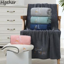 Towel Bath Large Size Washcloth High Absorbent Microfiber El Letter Embroidery Swimming Home Bathing Quick Dry Towels Couple