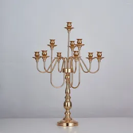 Candle Holders 12pcs)Gold Holder Wedding Gold Metal Candlestick Antique Stick Candles