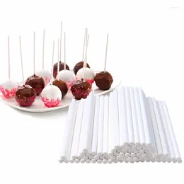 Baking Tools Solid Core White Paper Lollipop Sticks For Chocolate Sugar Candy Lolly Sucker Cake TDJ