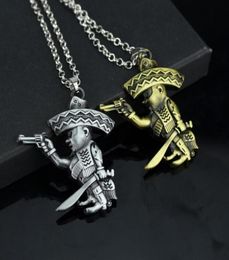 Pendant Necklaces AICSRAD Fashion MC Outlaw Motor Biker Mexican Necklace For Bandidos Motorcycle Club Worldwide Men Women Gift9318653