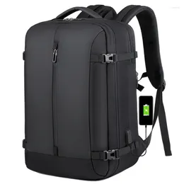 Backpack Luxury Multifunctional 17.3 Inch Laptop USB Charging Waterproof Urban Business Rucksack Schoolbag Larger Travel Bag