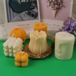 Baking Moulds 3D Magic Round Ball Candle Mould Gypsum Soy Wax Silicone Handmade Soap DIY Desktop Decoration Supplies