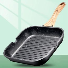 Pans Stainless Steel Composite Bottom Pan Easy To Clean And Multifunctional Grill Marks Frying Non-stick