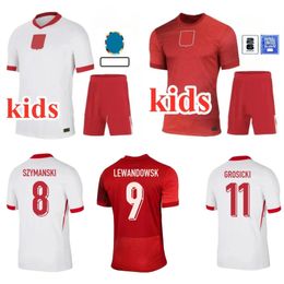 24 25 EURO CUP LEWANDOWSKI POLAND Soccer Jerseys Home Away 2026 Qualifiers Polska National Team MILIK PISZCZEK PIATEK GROSICKI KRYCHOWIAK Football Shirt Kit Men