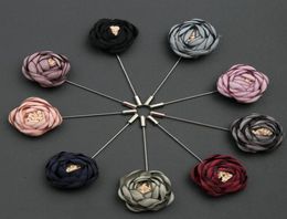 Flowers Brooches Corsages Pins For Men and Women HighGrade Fabric Edition Dress 9 Color Cloth Gift Cardigan Brooches7114252