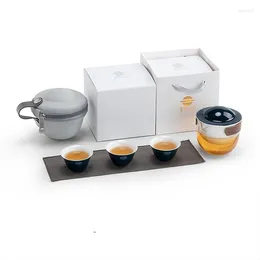 Teaware Sets Planetary Quick Cup One Pot Three Travel Tea Set Portable Mini Ceramic Teapot