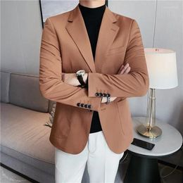 Men's Suits Fashion Boutique Business Casual Blazer Slim Fit Jacket Black White Party Dress Wedding Suit Top M-3XL