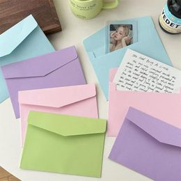 Gift Wrap Kawaii Macaron Color Paper Envelopes Letter Writing Wedding Party Invitation Cards Cover Office Supplies