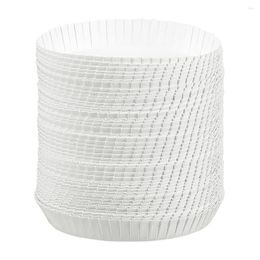 Disposable Cups Straws 50 Pcs Travel Coffee Mugs Paper Lid Lids 6.5X6.5X1.7CM Drinking Covers White