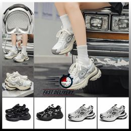 Popular thick soled dad shoes women new China-Chic casual shoes sneakers white lace-up four style free shipping youth lovers new trendy mens PVC 2024 Eur35-44