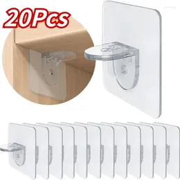 Hooks 20/10/5pcs Shelf Support Adhesive Pegs Plastic Closet Cabinet Clips Wall Hanger For Kitchen Bathroom Accessories
