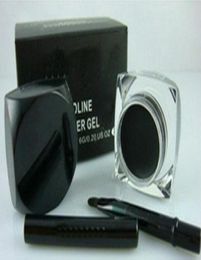 Makeup NEW Black Eyeliner Waterproof Gel Liner 1PCS brush 6pcslot7037193