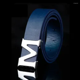 Belts Selling Men's Belt With Detachable Letter M Buckle For Daily Matching Jeans Pants Business And Leisure High-quality PU