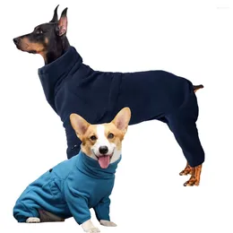 Dog Apparel Fleece Clothes Winter Jacket Thick Warm Coat For Small Medium Large Dogs Adjustable Puppy Cold Weather Sweater