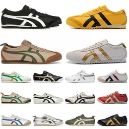Tiger Mexico 66 Lifestyle Running Shoes Woman Men Sneakers Black White Blue Yellow Beige Low Fashion Trainers Loafer